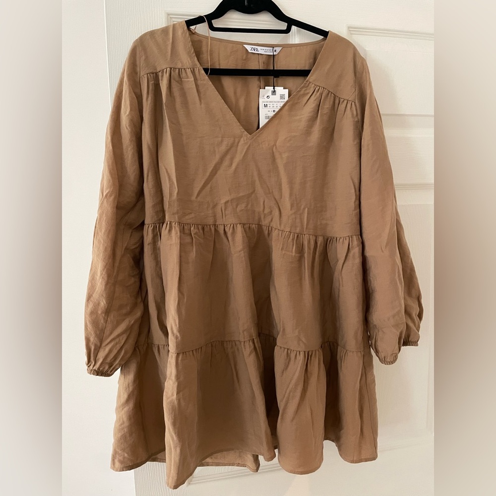 Zara Tan Mini Dress